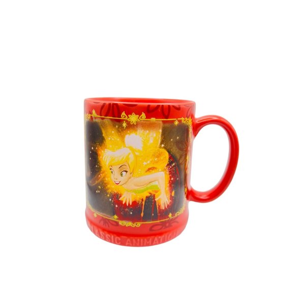 Disney Peter Pan Classic Animation Tinker Bell Red Ceramic Coffee Mug - Picture 1 of 8
